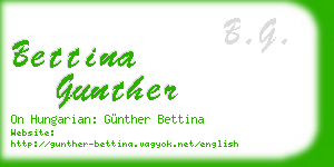 bettina gunther business card